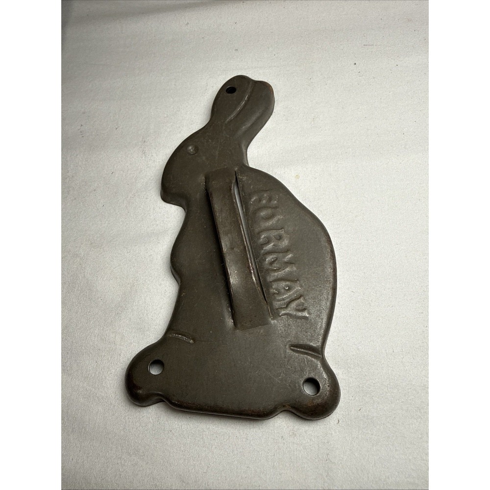 Antique Formay Metal Bunny Cookie Cutter With Handle